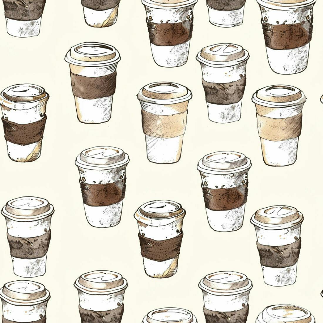 Textura Copos de Café para Fundo