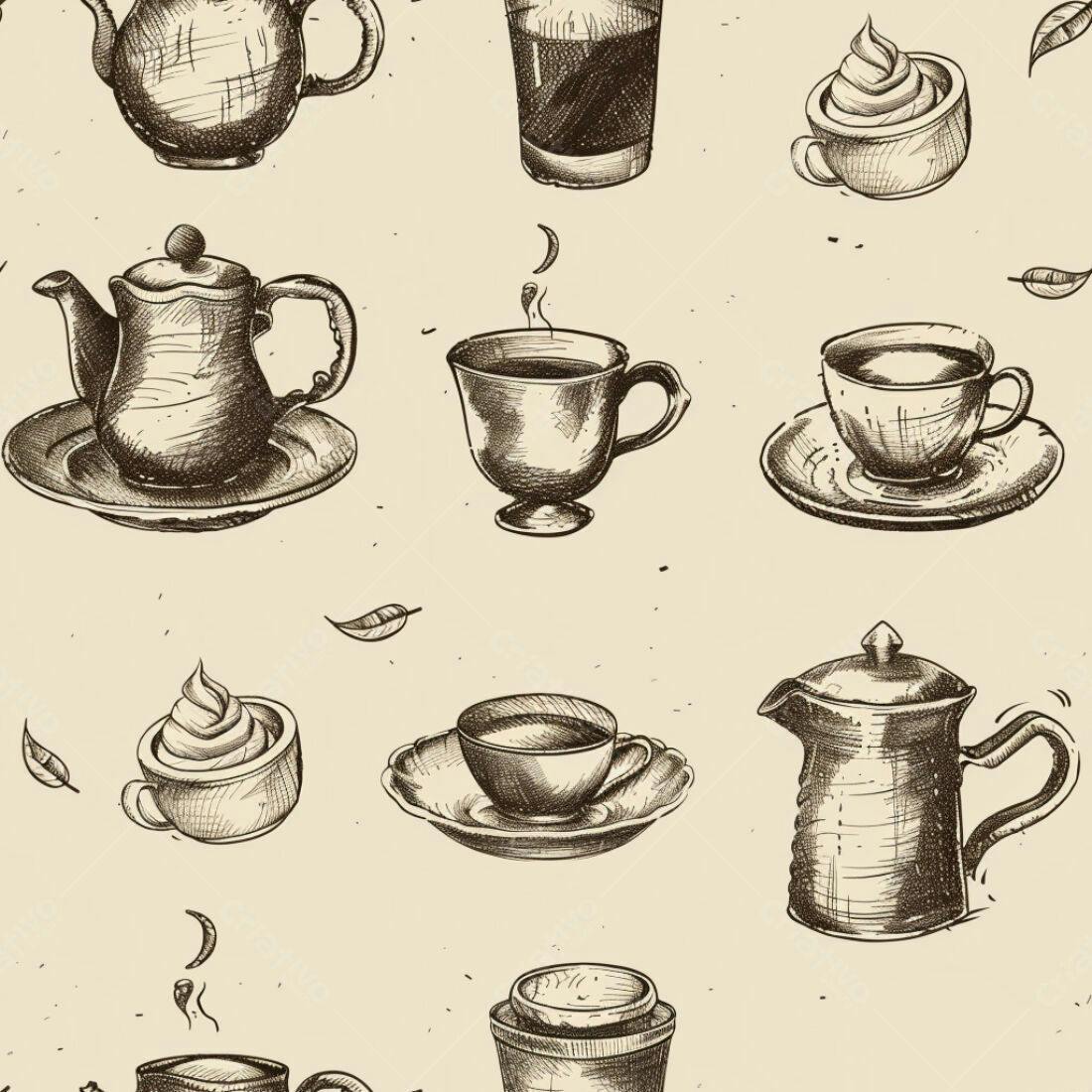 Textura Bebidas Café e Chá para Fundo