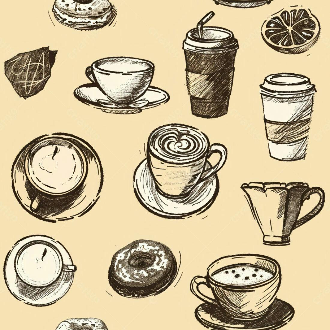 Textura Café Padrão para Papel de Parede