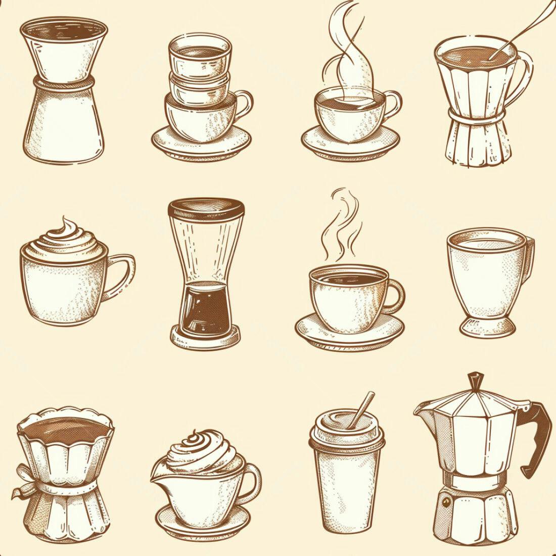 Textura Café Ilustração para Fundo