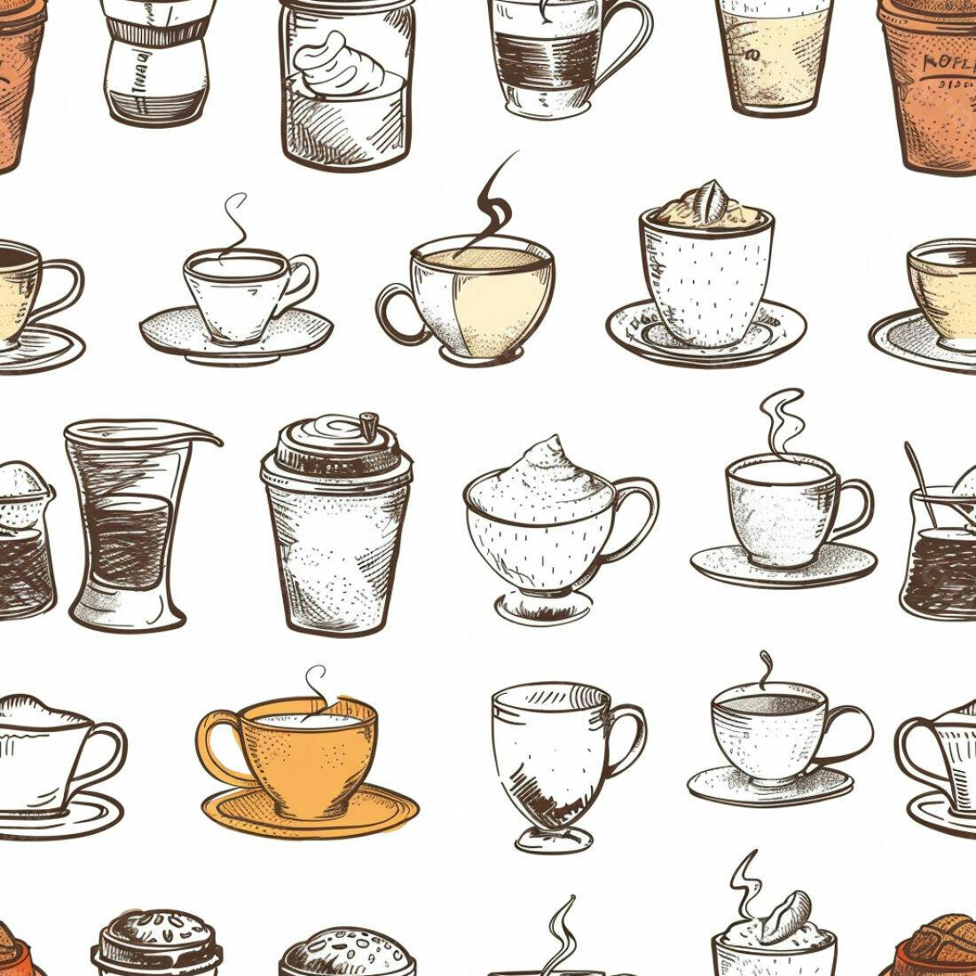 Textura Café Esboço para Fundo