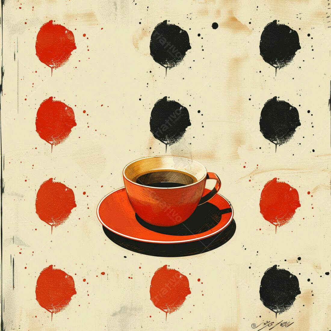 Textura Fundo Café com Manchas para Design