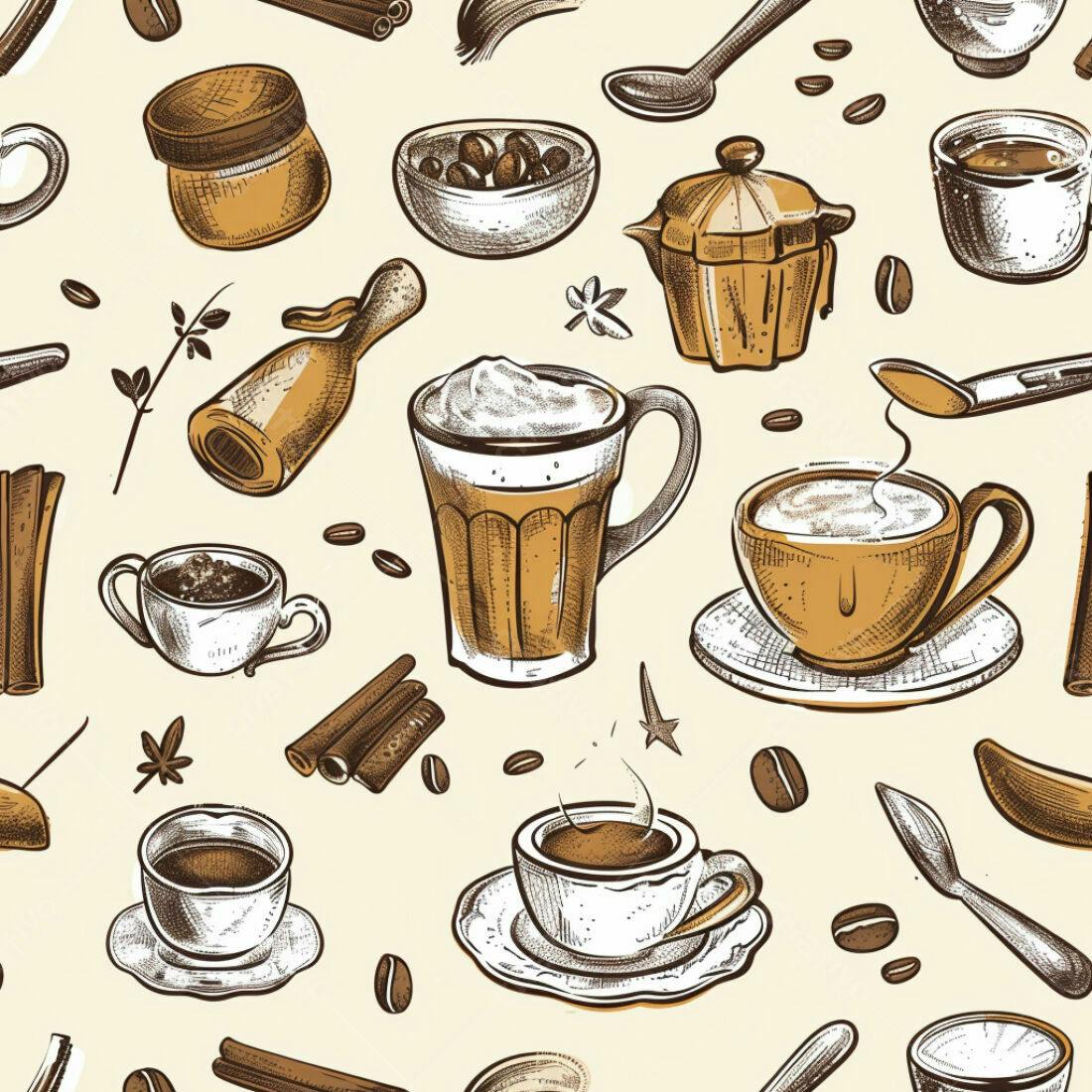 Textura Café e Especiarias para Fundo