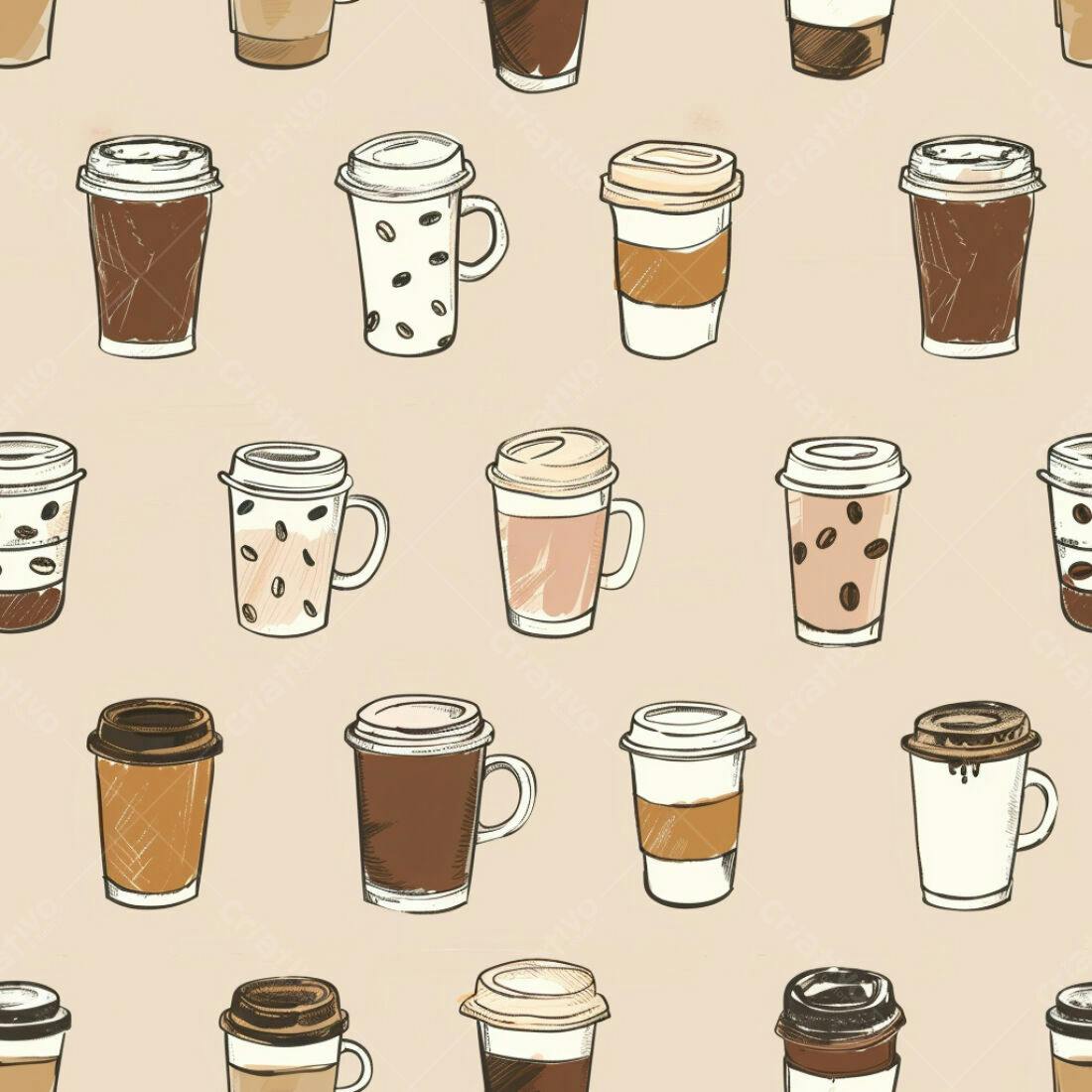 Textura Café Padrão para Fundo