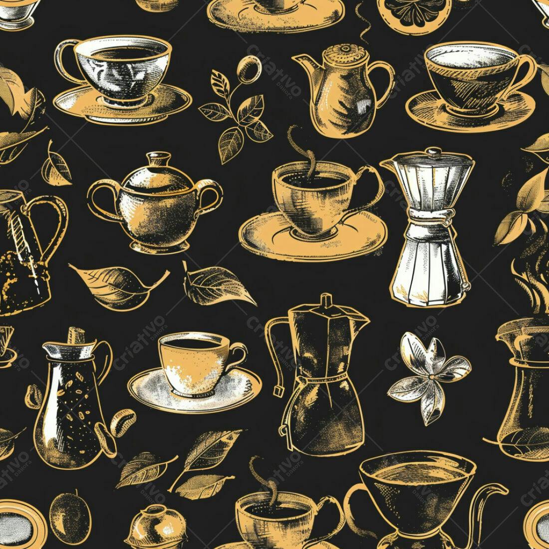 Textura Café Padrão para Fundo
