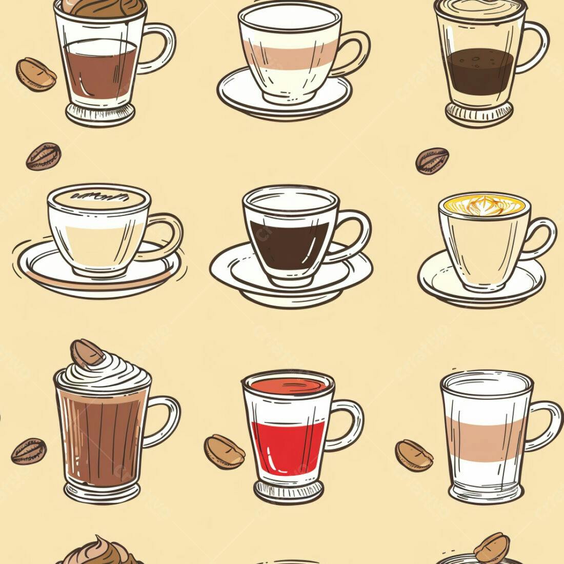 Textura Café Padrão para Fundo