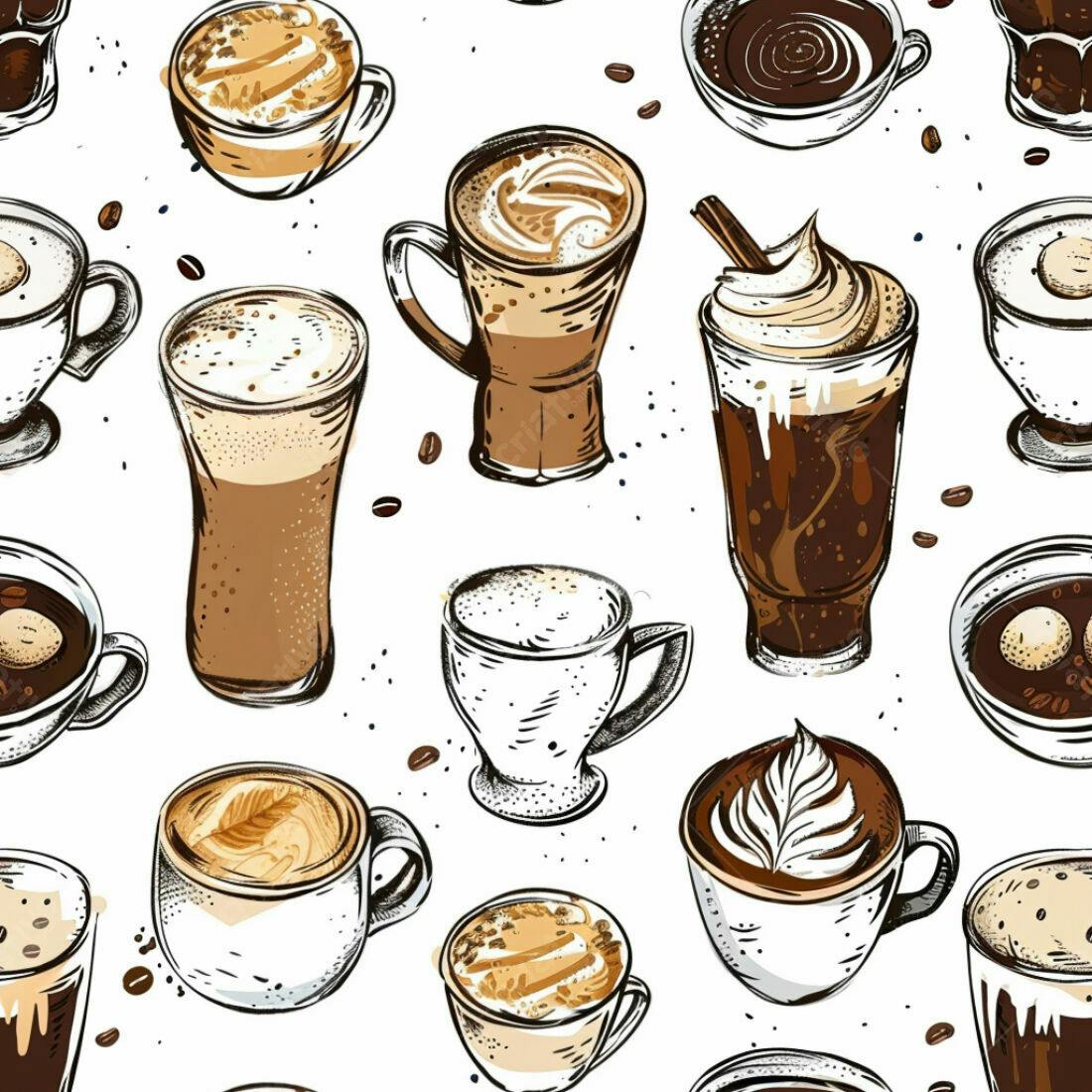 Textura Café Padrão para Fundo