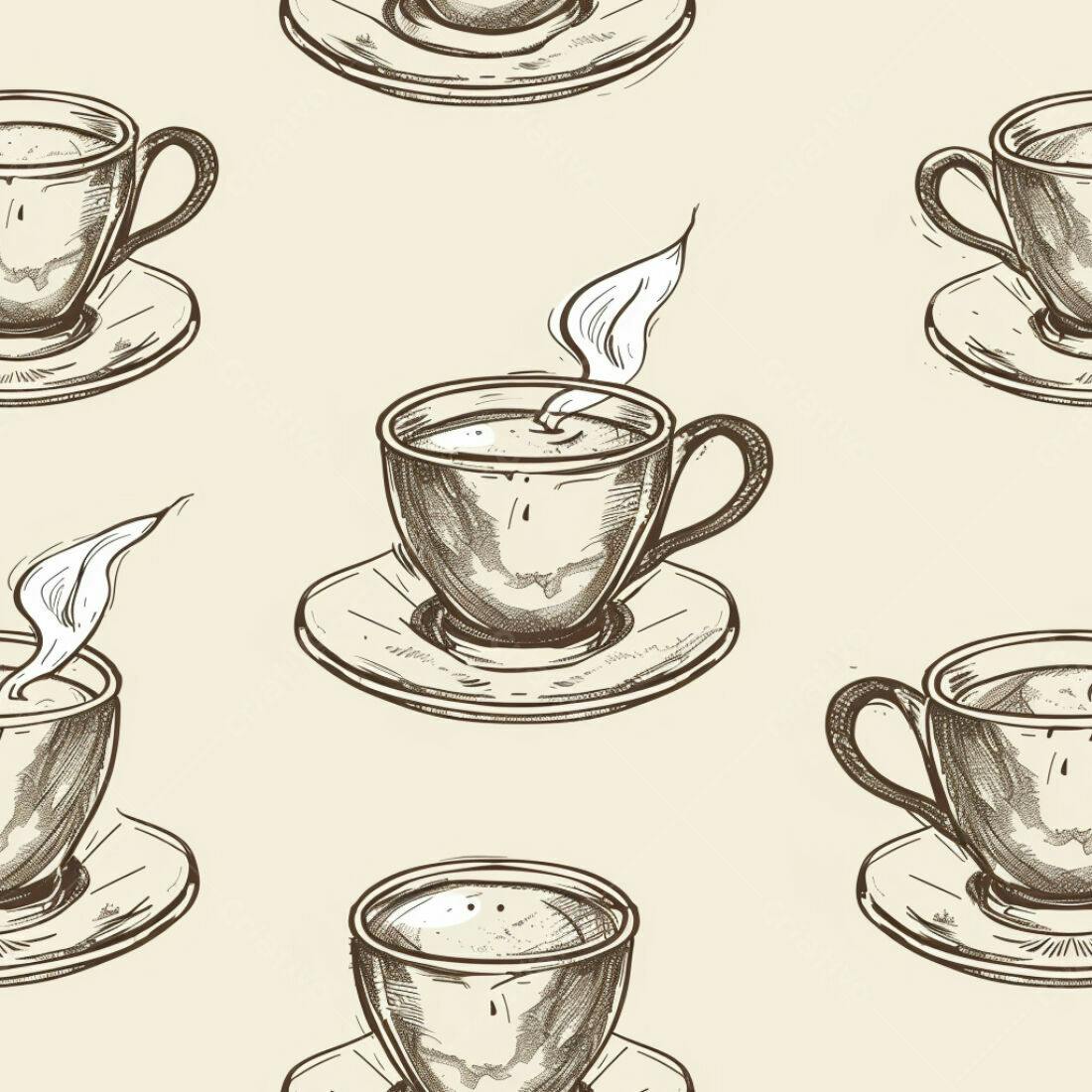 Textura Café Desenhado para Fundo