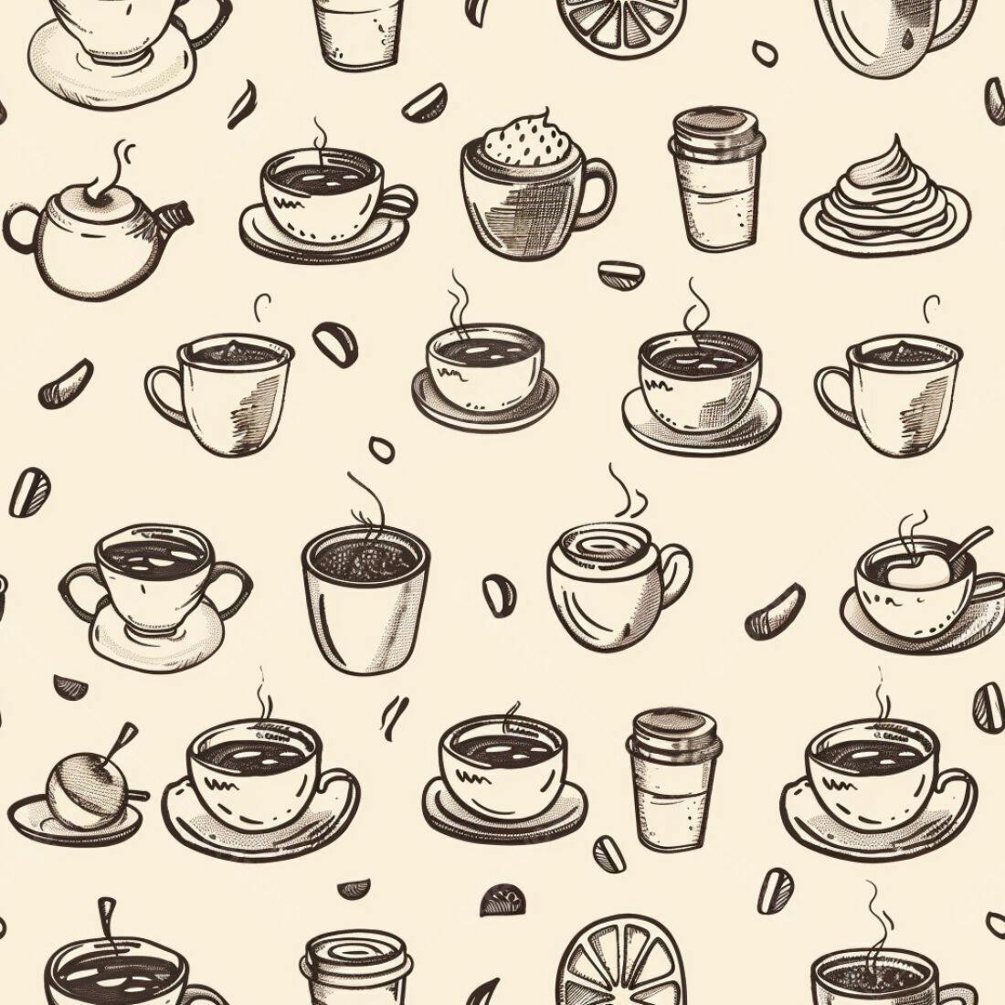 Textura Café Padrão para Fundo