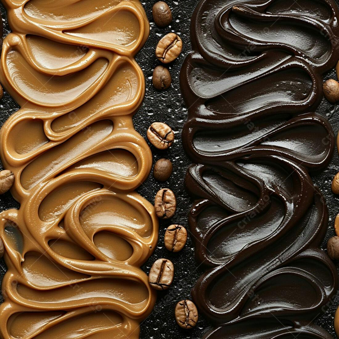 Textura Pasta de Café e Chocolate para Fundo
