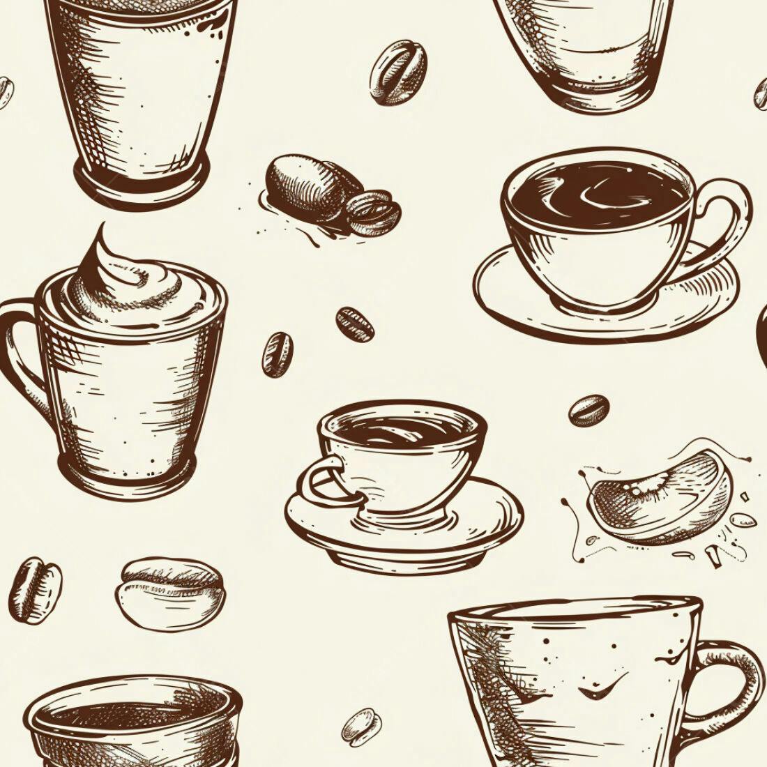 Textura Café Padrão para Fundo