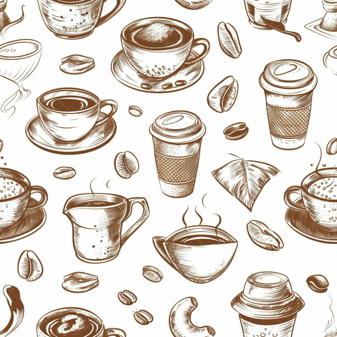 Textura Café Esboço para Fundo