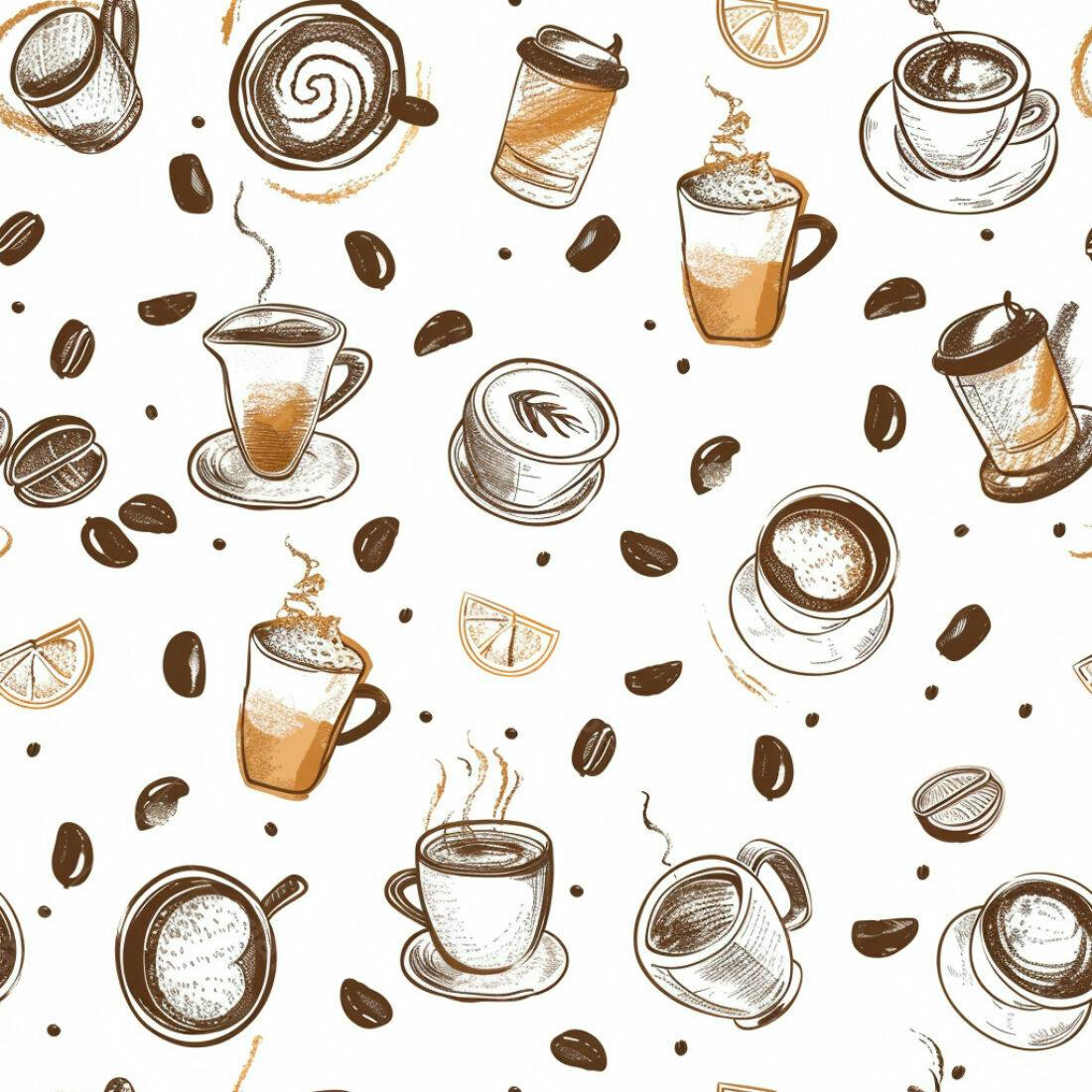 Textura Café Padrão para Fundo