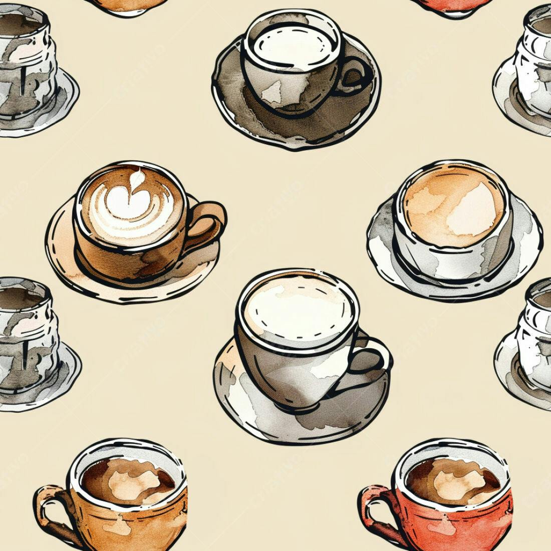 Textura Café Padrão para Fundo