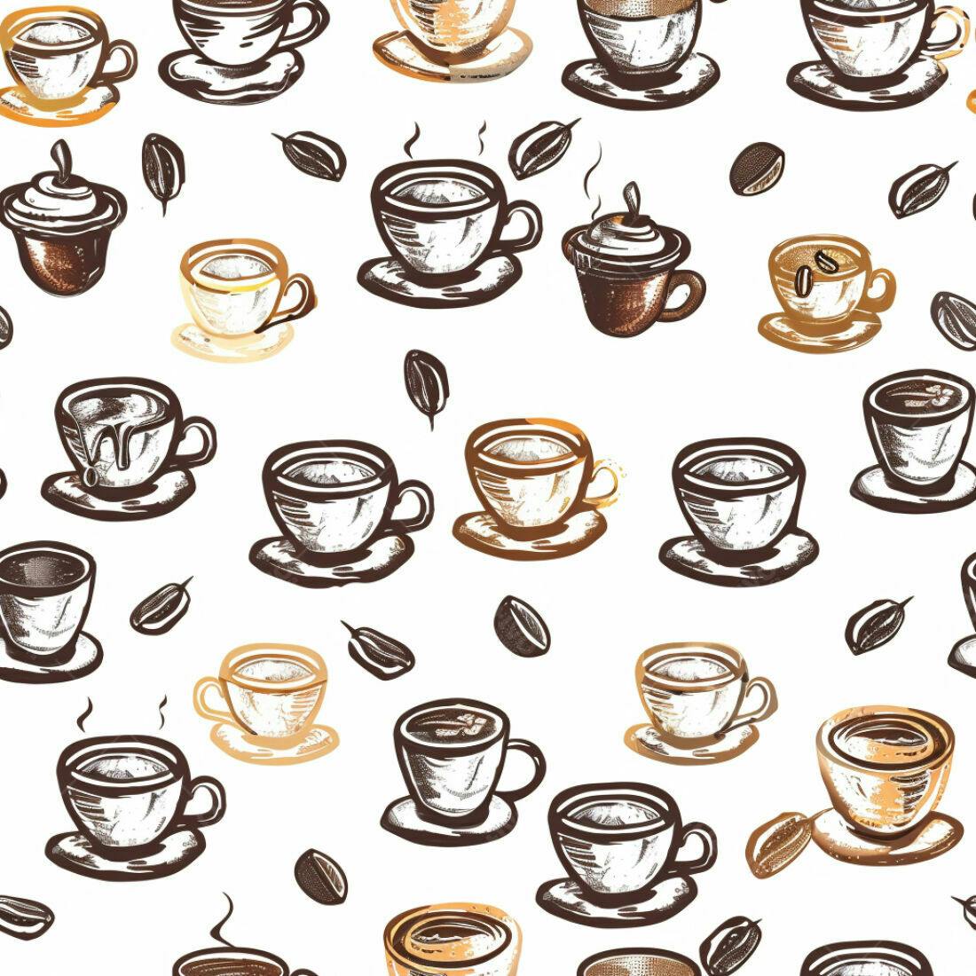 Textura Café Padrão para Fundo