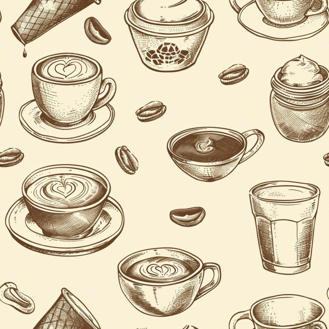 Textura Café Padrão para Fundo