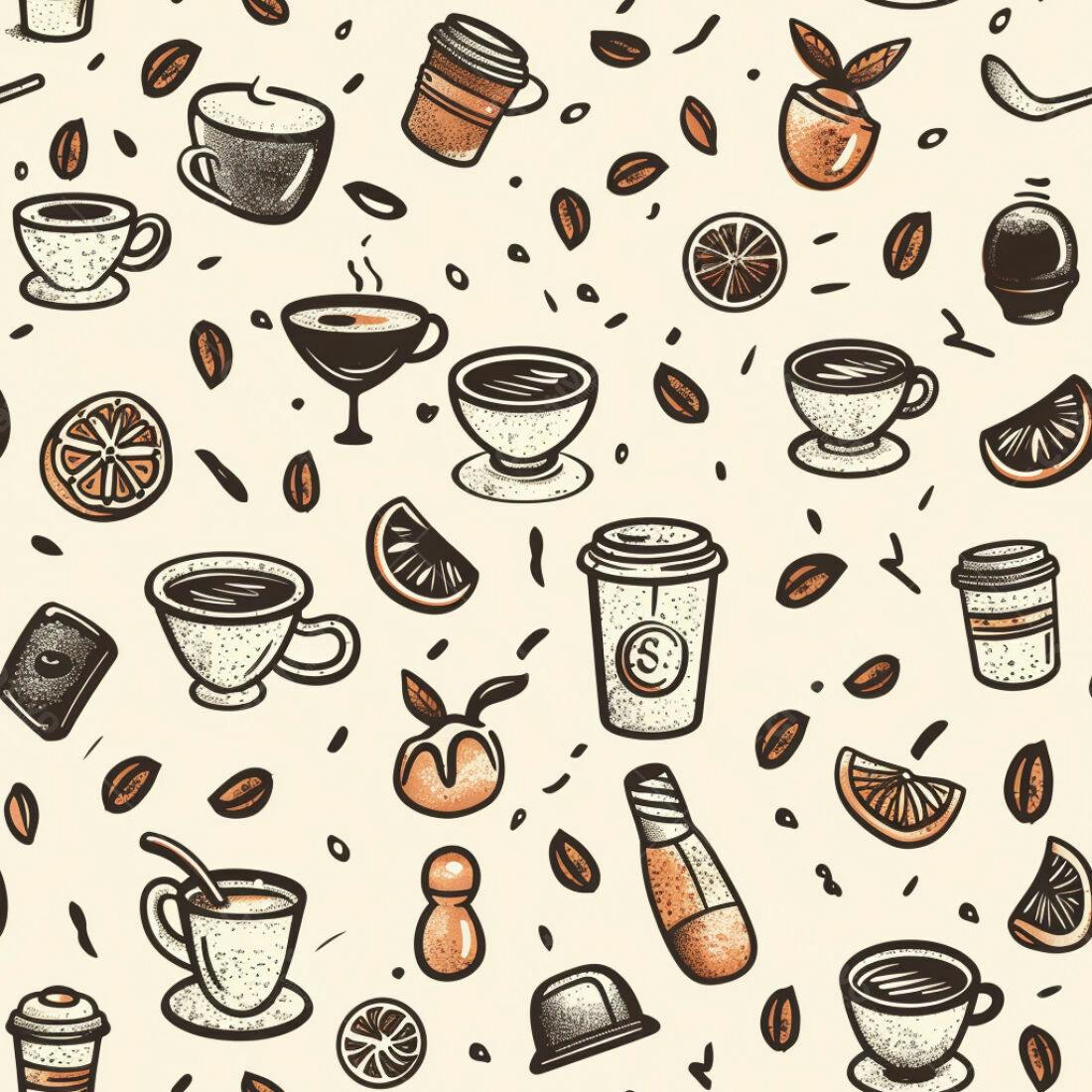 Textura Café e Laranja para Fundo
