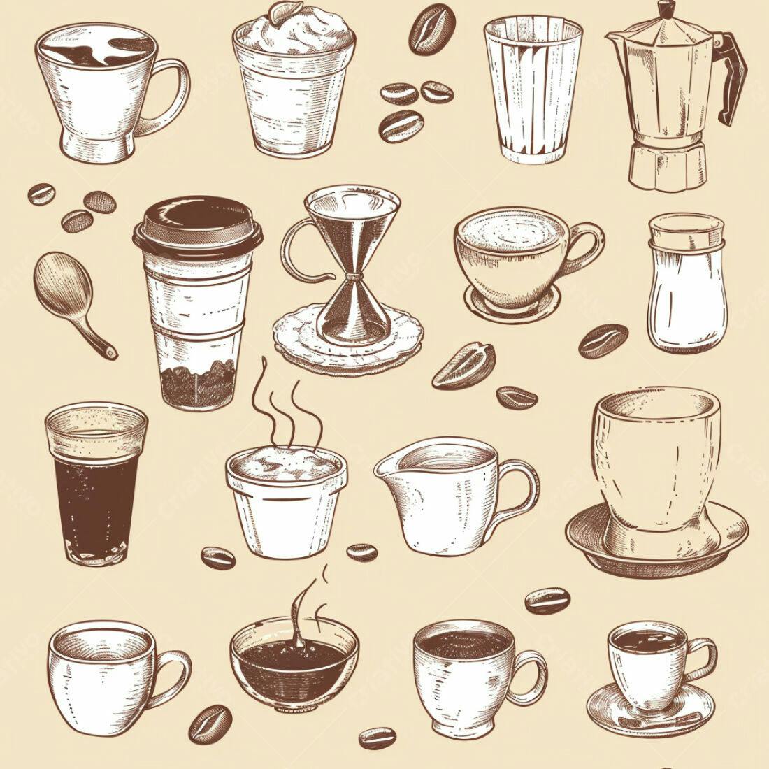 Textura Café Padrão para Fundo