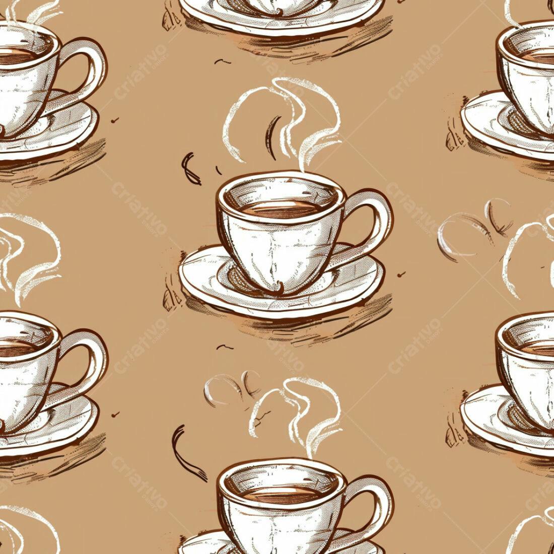 Textura Café Padrão para Fundo
