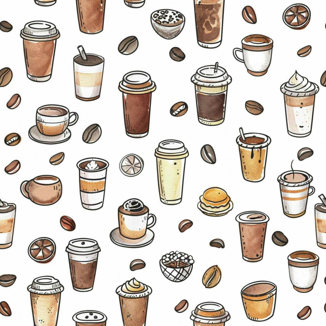 Textura Café Padrão para Fundo