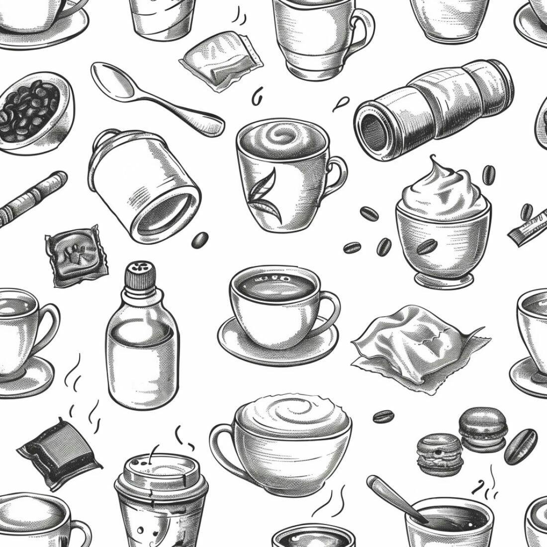 Textura Café Padrão para Fundo