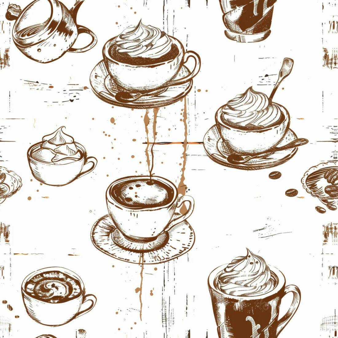 Textura Café e Sobremesas para Fundo