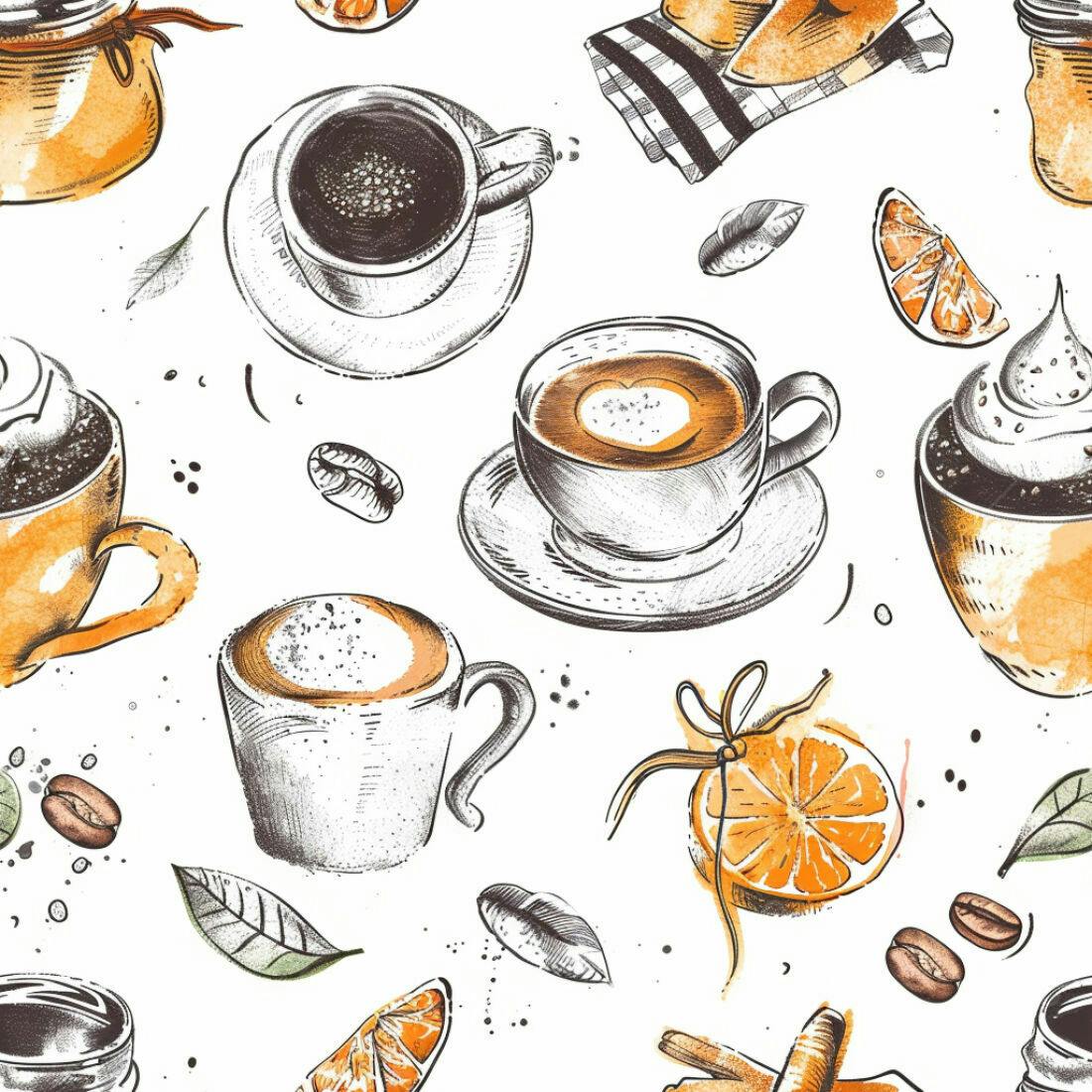 Textura Café e Laranja para Fundo