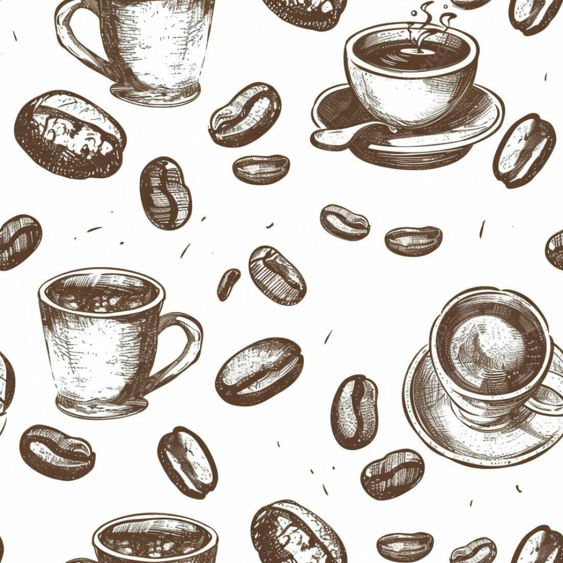 Textura Café e Grãos para Fundo