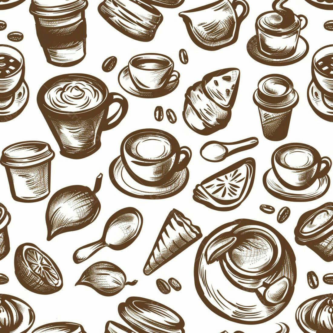 Textura Café Padrão para Fundo