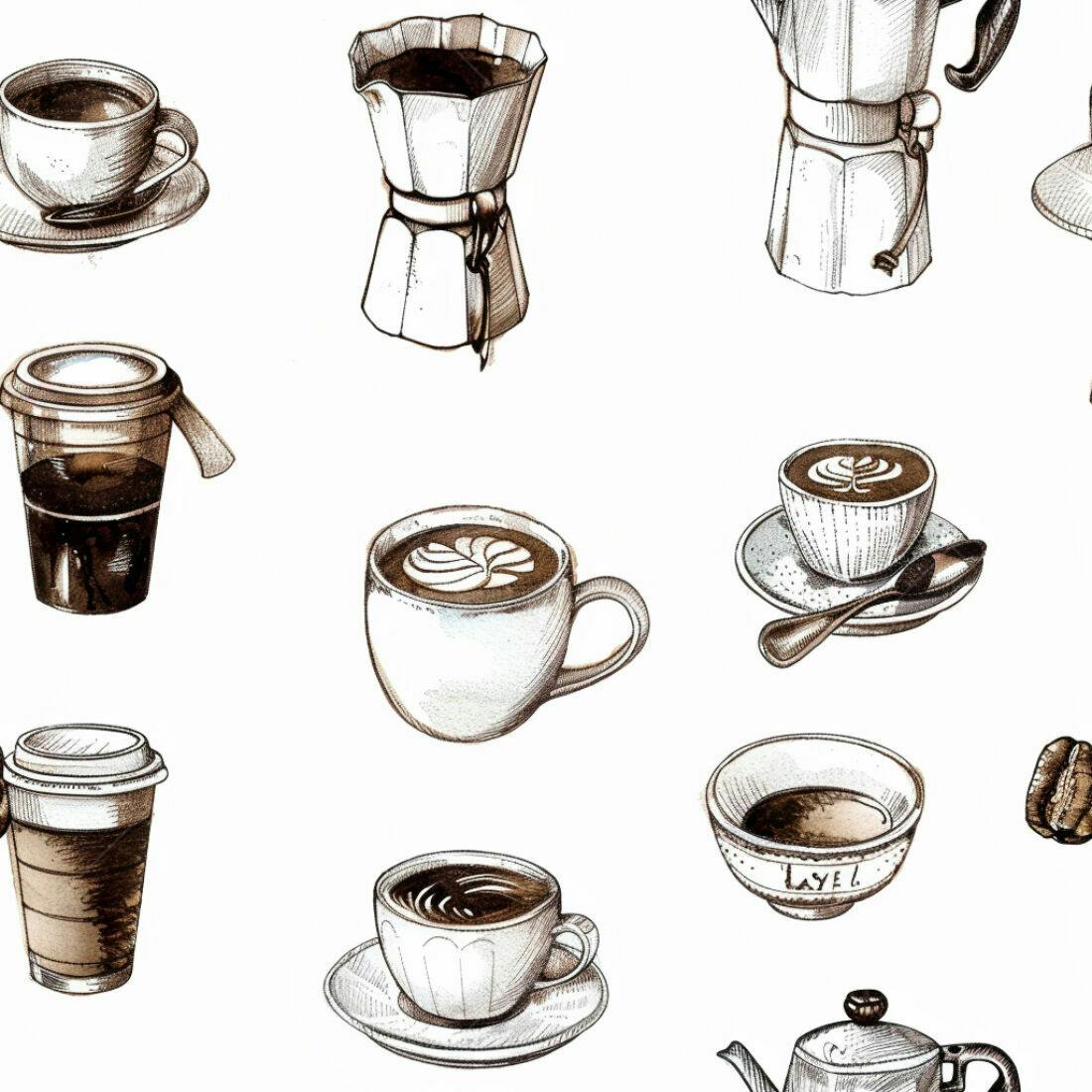 Textura Café Padrão para Fundo