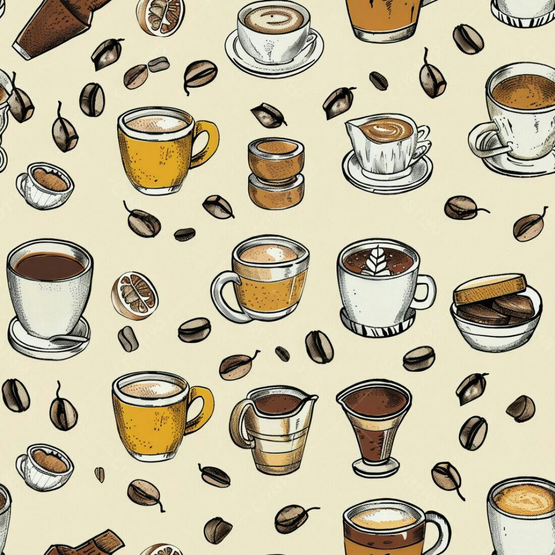 Textura Café Padrão para Fundo