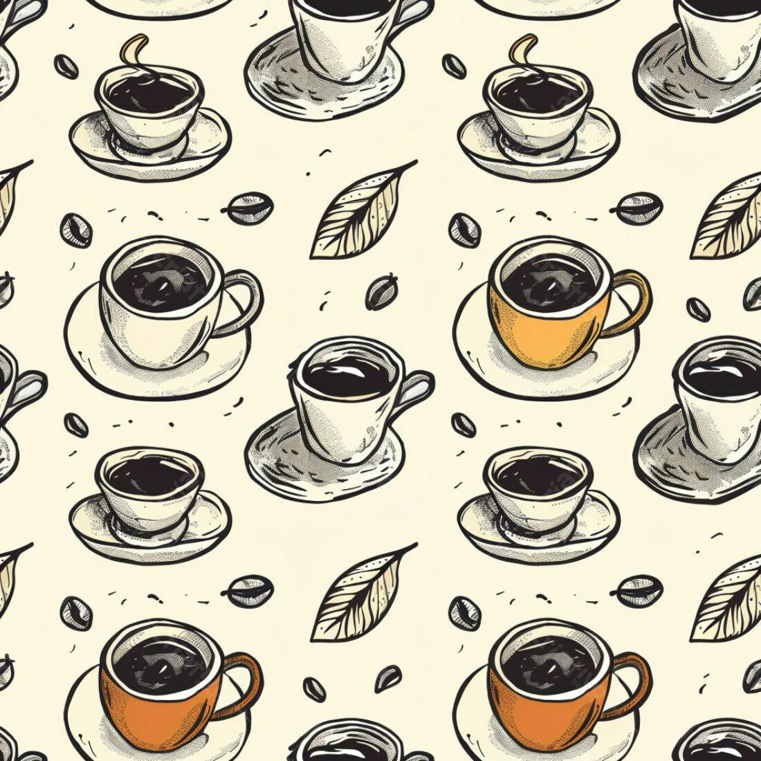 Textura Café Padrão para Fundo