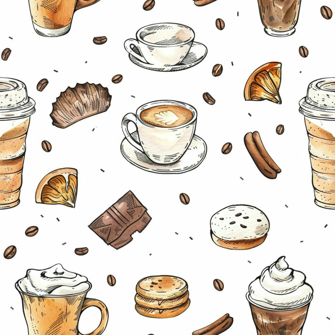 Textura Café Padrão para Fundo