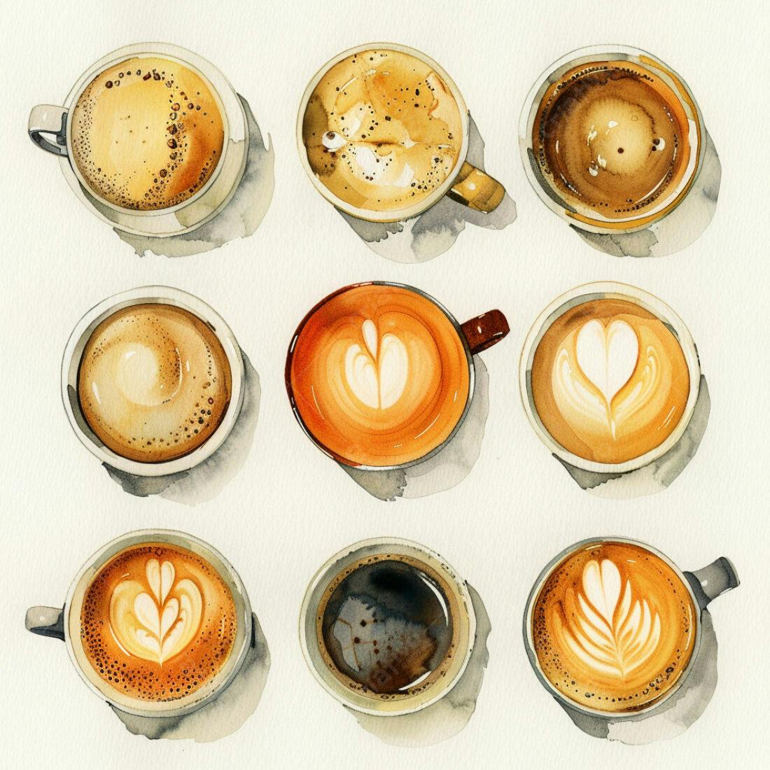 Textura Café com Arte Latte para Fundo