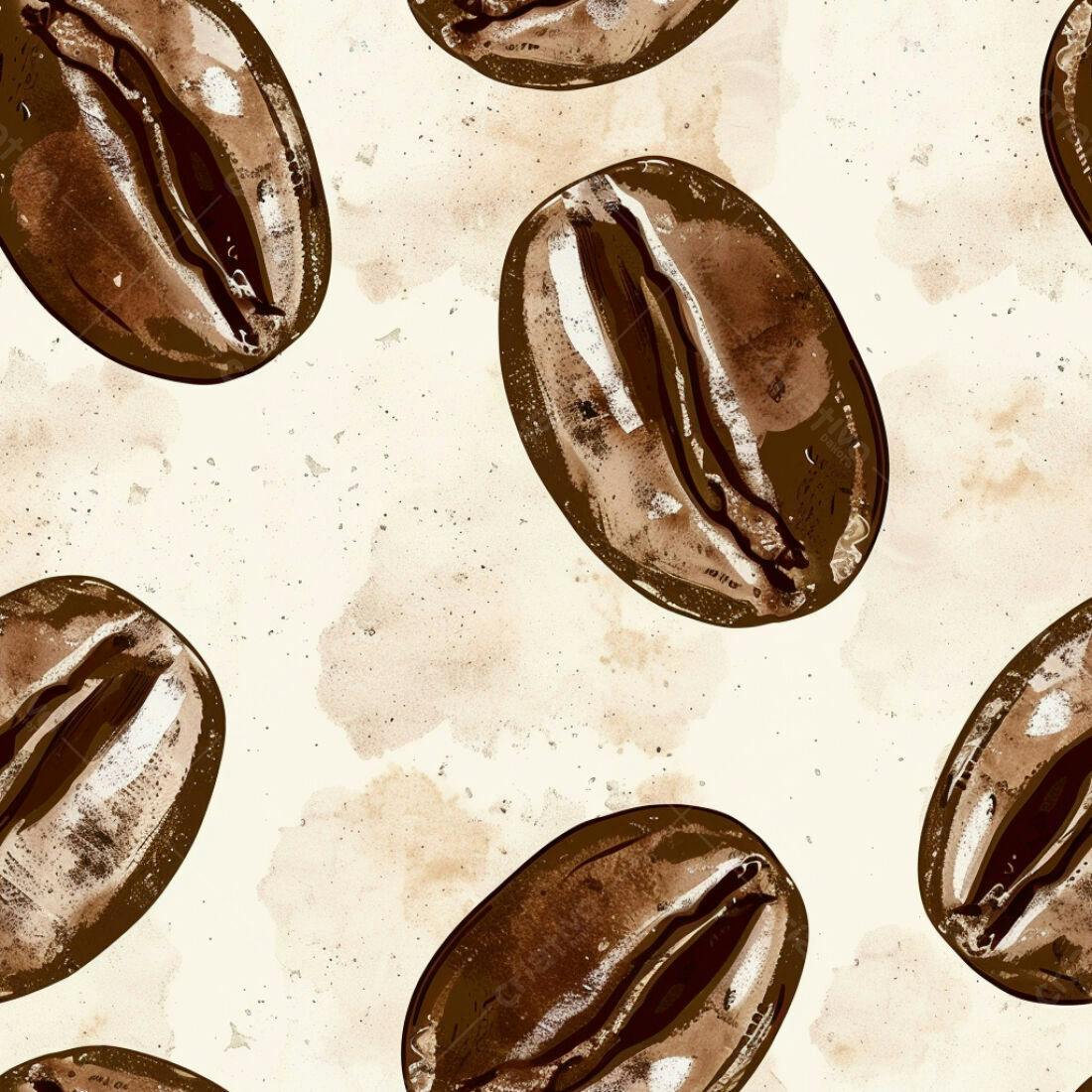 Textura Grãos de Café para Fundo Vintage