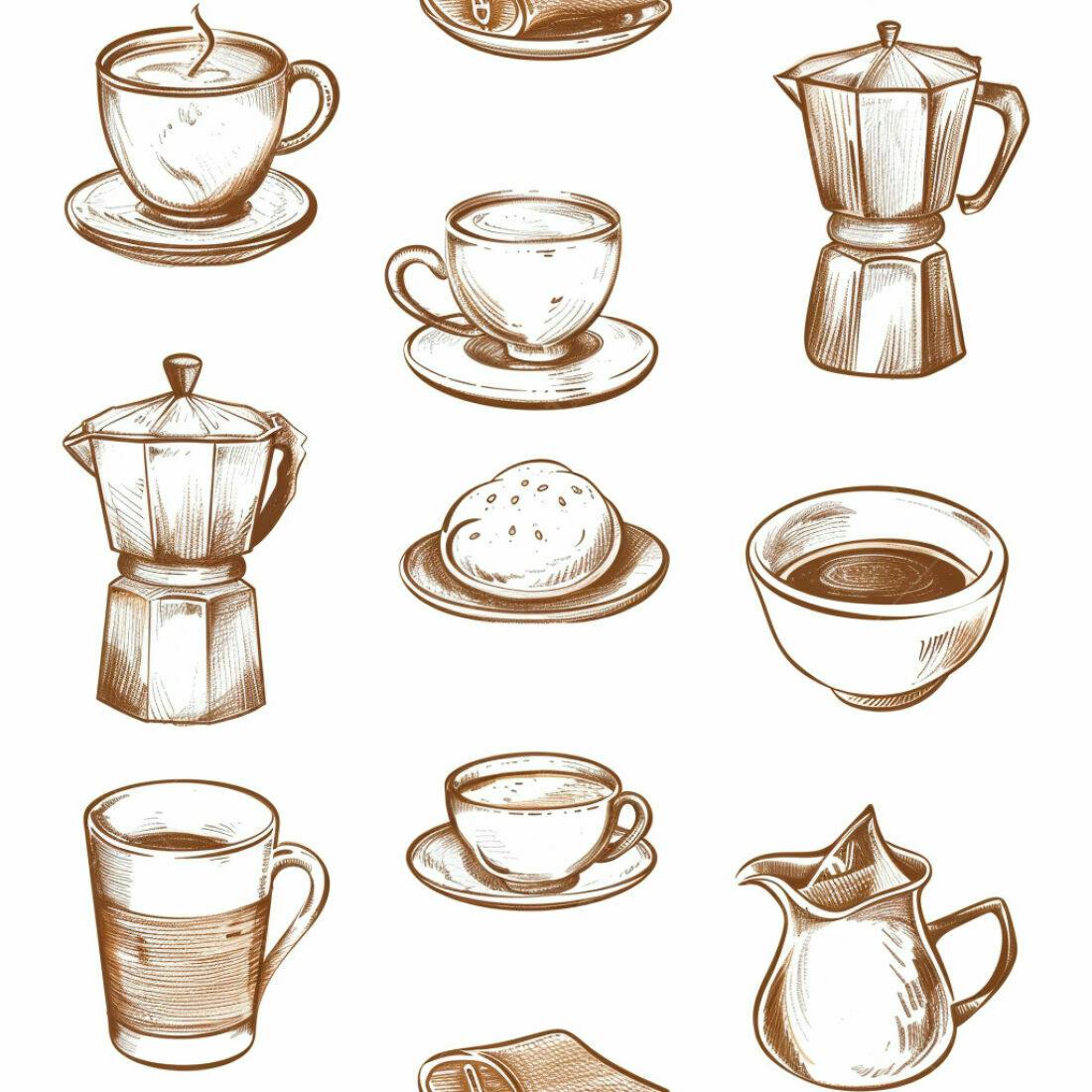 Textura Café Padrão para Fundo