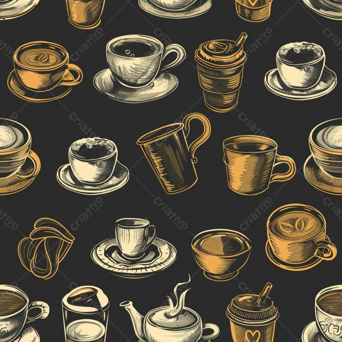 Textura Café Padrão para Fundo