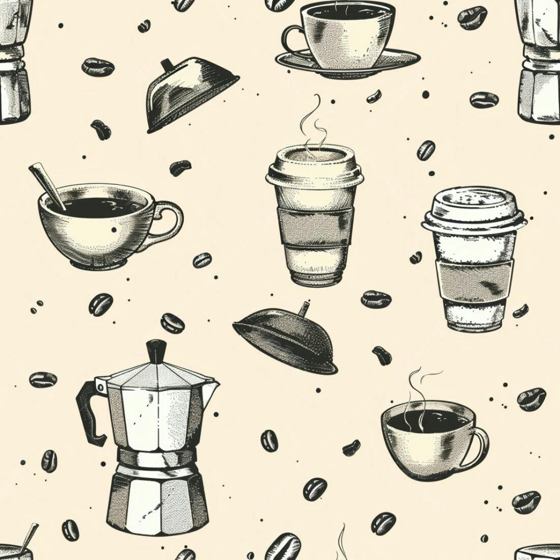 Textura Café Padrão para Fundo