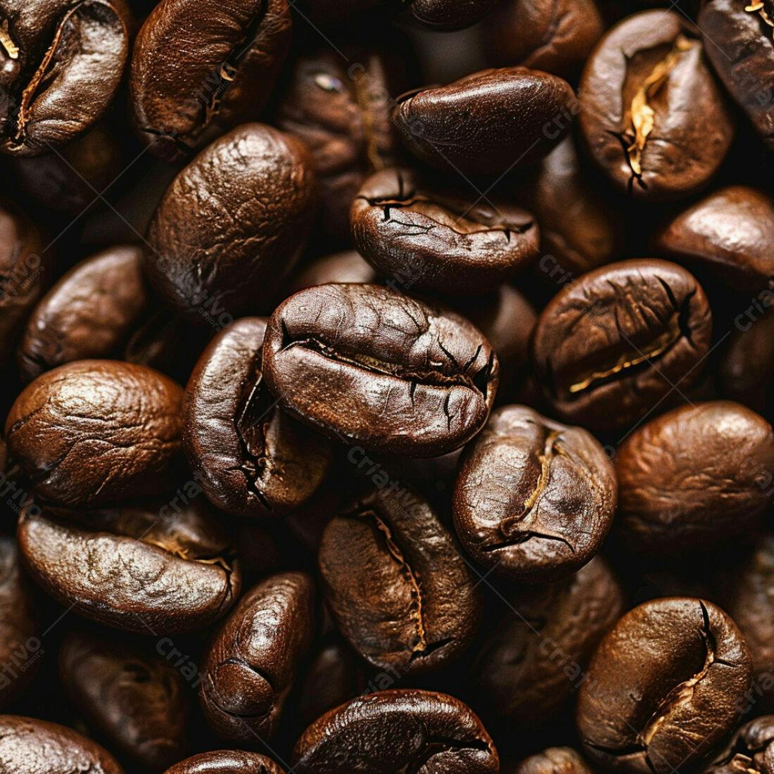 Textura Grãos de Café Escuros para Fundo