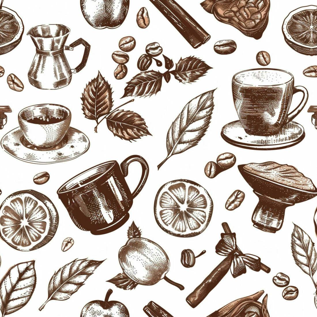 Textura Café e Especiarias para Fundo