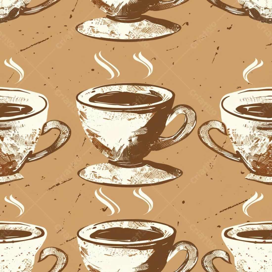 Textura xícaras café vintage para fundo