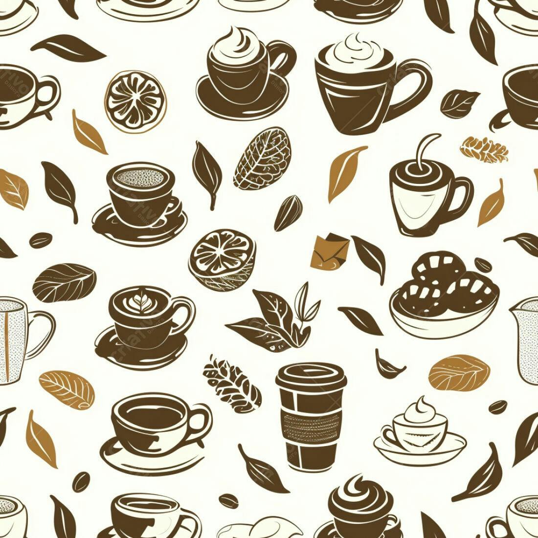 Textura Café e Doces Marrom para Fundo
