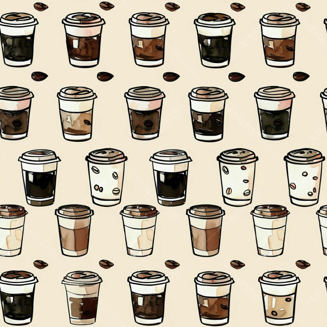 Textura Café Padrão para Fundo