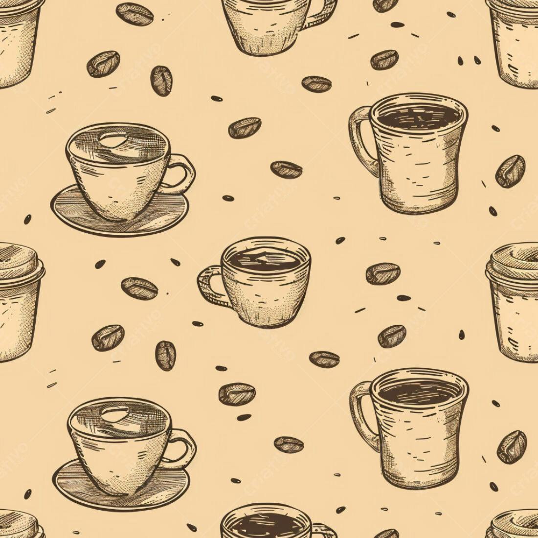 Textura Café Padrão para Fundo