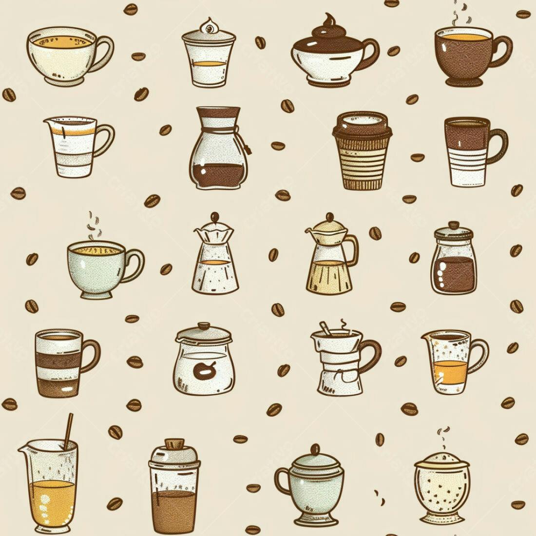 Textura Café Padrão para Fundo
