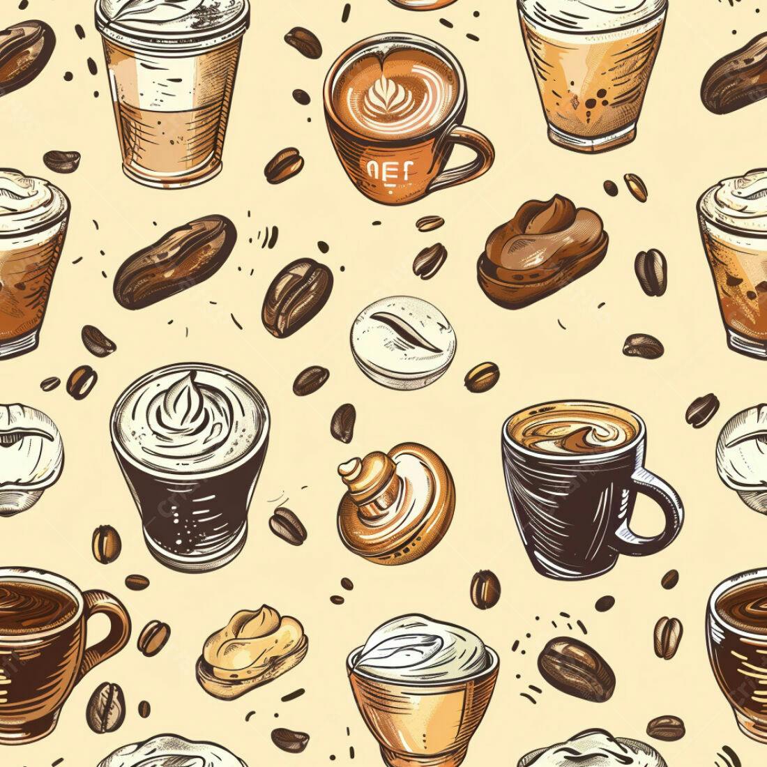 Textura Café Padrão para Fundo