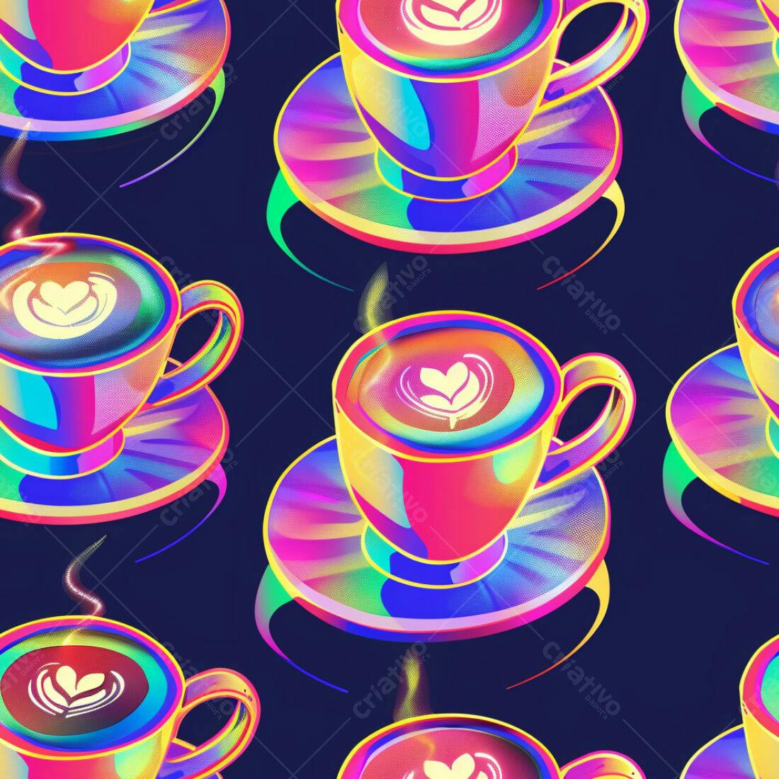 Textura Café Neon para Fundo