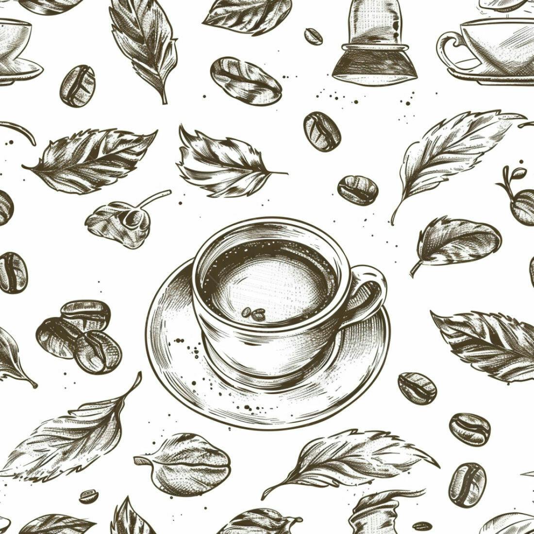 Textura Café Padrão para Fundo