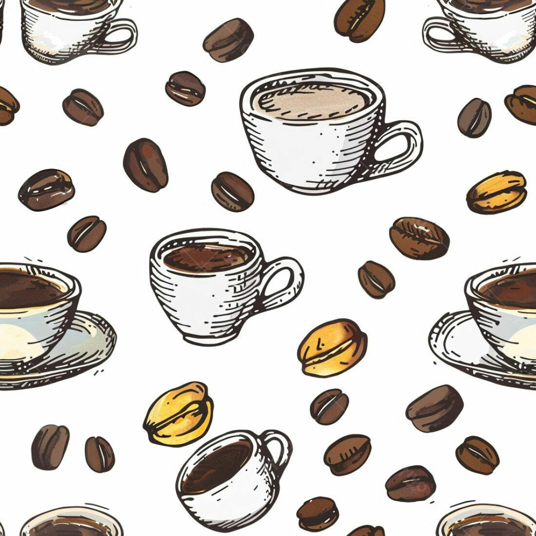 Textura Café e Grãos para Fundo