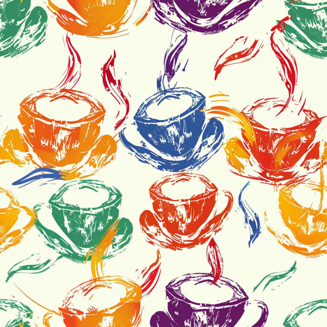 Textura xícaras coloridas para fundo